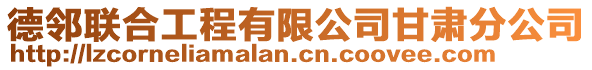 德鄰聯(lián)合工程有限公司甘肅分公司