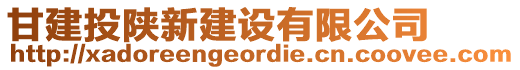 甘建投陜新建設有限公司