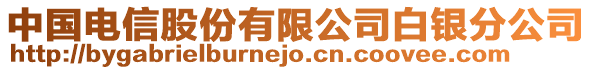 中國電信股份有限公司白銀分公司