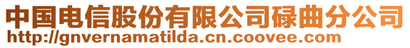 中國電信股份有限公司碌曲分公司