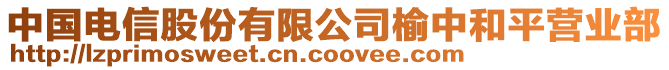 中國(guó)電信股份有限公司榆中和平營(yíng)業(yè)部