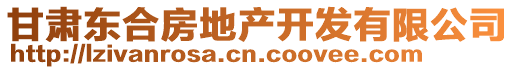 甘肅東合房地產(chǎn)開發(fā)有限公司