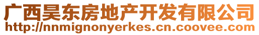 廣西昊東房地產(chǎn)開發(fā)有限公司