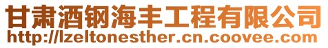甘肅酒鋼海豐工程有限公司