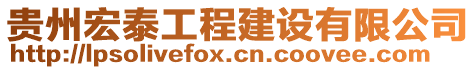 貴州宏泰工程建設(shè)有限公司