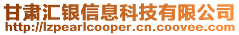 甘肅匯銀信息科技有限公司