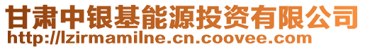 甘肅中銀基能源投資有限公司