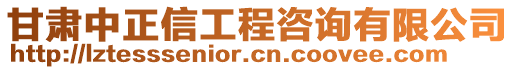 甘肅中正信工程咨詢有限公司