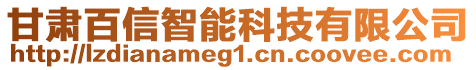 甘肅百信智能科技有限公司