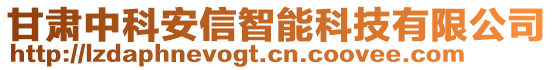 甘肅中科安信智能科技有限公司