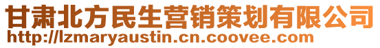 甘肅北方民生營銷策劃有限公司