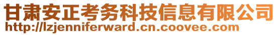 甘肃安正考务科技信息有限公司