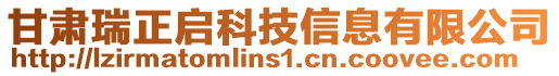 甘肅瑞正啟科技信息有限公司