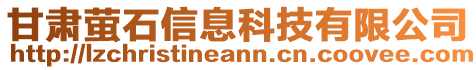 甘肅螢石信息科技有限公司