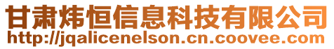 甘肅煒恒信息科技有限公司