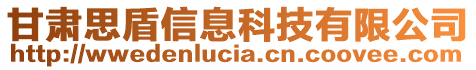 甘肅思盾信息科技有限公司