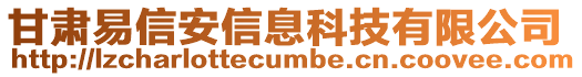 甘肅易信安信息科技有限公司