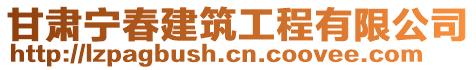 甘肅寧春建筑工程有限公司