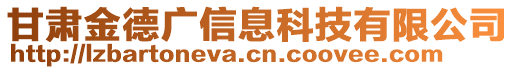 甘肅金德廣信息科技有限公司