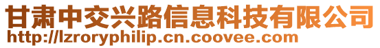 甘肅中交興路信息科技有限公司