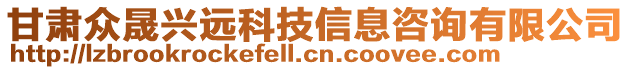 甘肅眾晟興遠(yuǎn)科技信息咨詢有限公司