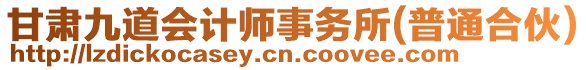 甘肅九道會計師事務所(普通合伙)