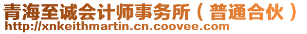 青海至誠會計師事務(wù)所（普通合伙）