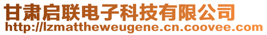 甘肅啟聯(lián)電子科技有限公司