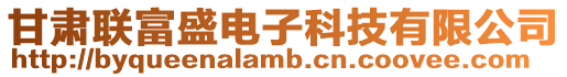 甘肅聯富盛電子科技有限公司