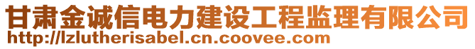 甘肅金誠信電力建設(shè)工程監(jiān)理有限公司