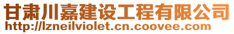 甘肅川嘉建設(shè)工程有限公司