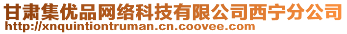 甘肅集優(yōu)品網(wǎng)絡(luò)科技有限公司西寧分公司