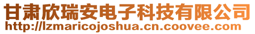 甘肅欣瑞安電子科技有限公司