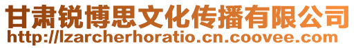 甘肅銳博思文化傳播有限公司