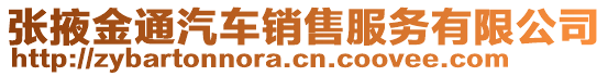 張掖金通汽車銷售服務(wù)有限公司