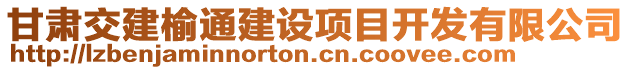 甘肅交建榆通建設(shè)項(xiàng)目開(kāi)發(fā)有限公司