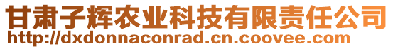 甘肅子輝農(nóng)業(yè)科技有限責(zé)任公司