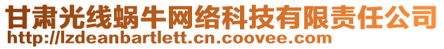 甘肅光線蝸牛網(wǎng)絡(luò)科技有限責(zé)任公司