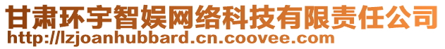 甘肅環(huán)宇智娛網(wǎng)絡(luò)科技有限責(zé)任公司