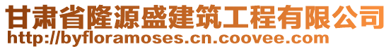 甘肅省隆源盛建筑工程有限公司