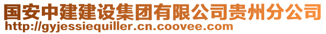 國(guó)安中建建設(shè)集團(tuán)有限公司貴州分公司