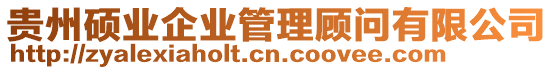 貴州碩業(yè)企業(yè)管理顧問有限公司