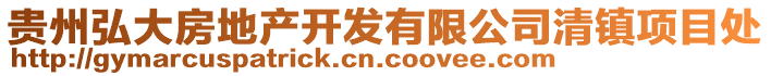 貴州弘大房地產開發有限公司清鎮項目處