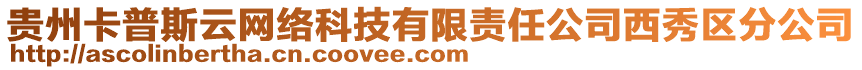 貴州卡普斯云網(wǎng)絡(luò)科技有限責(zé)任公司西秀區(qū)分公司