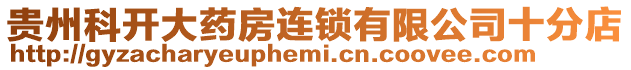 貴州科開大藥房連鎖有限公司十分店