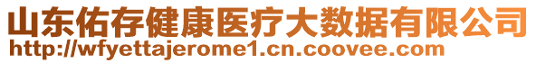 山東佑存健康醫(yī)療大數(shù)據(jù)有限公司