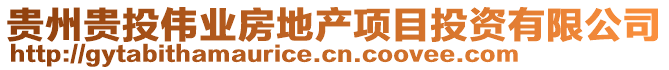 貴州貴投偉業(yè)房地產(chǎn)項(xiàng)目投資有限公司