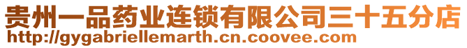 貴州一品藥業(yè)連鎖有限公司三十五分店