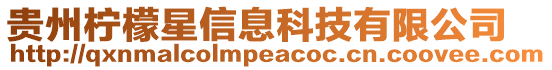 貴州檸檬星信息科技有限公司