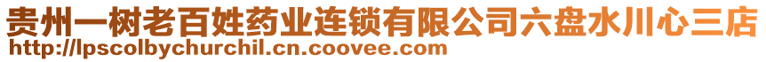 貴州一樹老百姓藥業(yè)連鎖有限公司六盤水川心三店